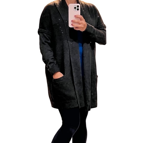 Martha Stewart‎ Grey Cardigan with pocket size S - Picture 1 of 6